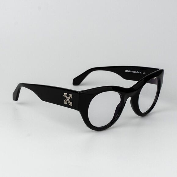 Off-White STYLE 13 Women Eyeglasses Black Round OERJ013 1000 NEW AUTHENTIC main image 9